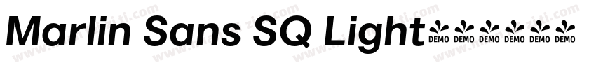 Marlin Sans SQ Light字体转换